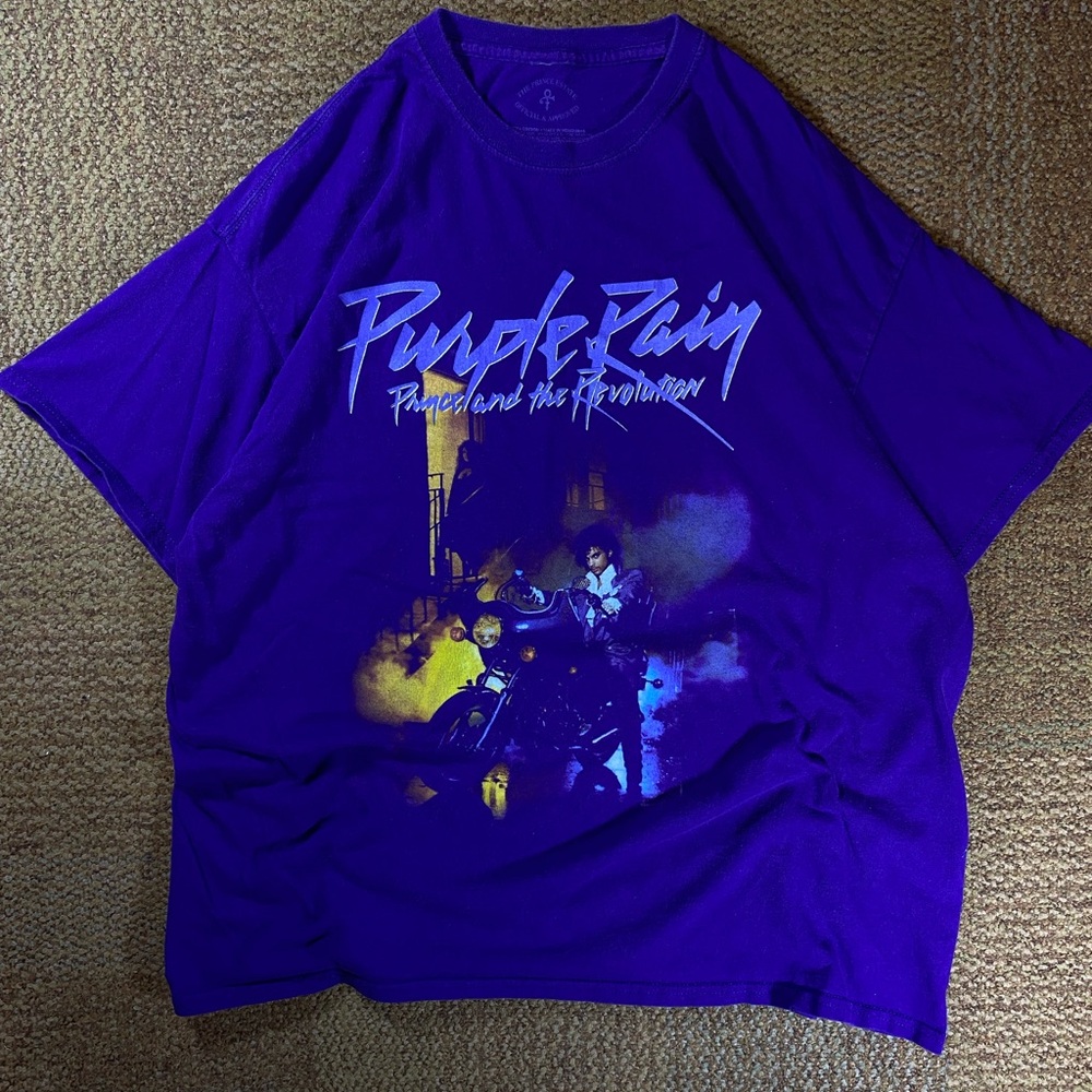 Vintage Purple Rain Prince and the evolution purple t shirt